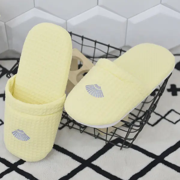 Breathable Waffle Slippers for Sweaty Feet